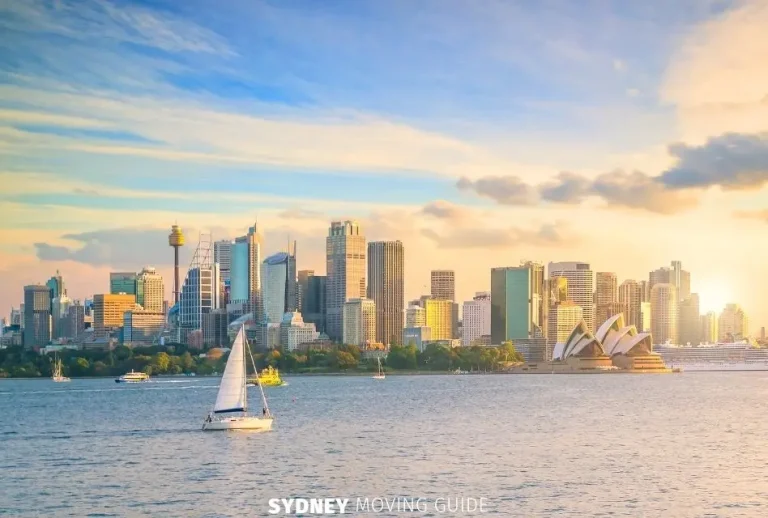 Sailing in Sydney Harbour at Sunset