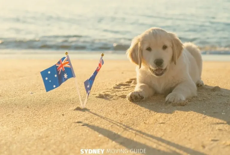 Puppy at Australian Beach
