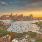 Sunset Sydney Harbour Lavender Bay