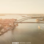 Panoramic aerial view of Sydney Harbour