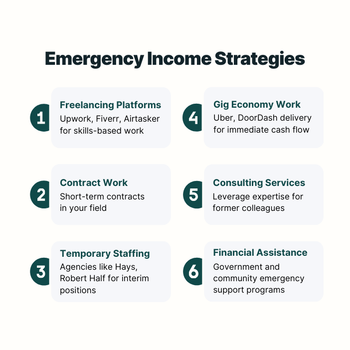 Emergency income options after losing sponsored job in Australia
